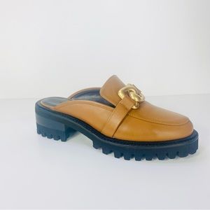 AEROSOLES LOWERY TAN LUG SOLE MULES